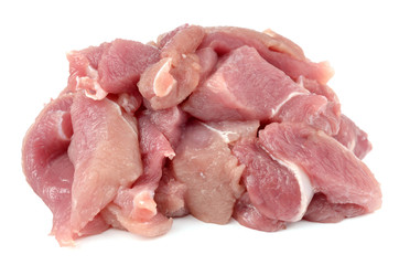 Fresh meat on white background