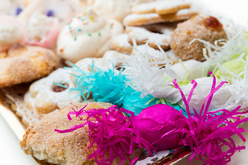 Tray of Sardinian pastries