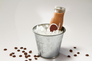 Ice chocolate bottle