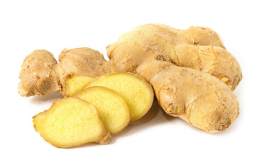 ginger on white background