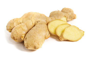 ginger on white background
