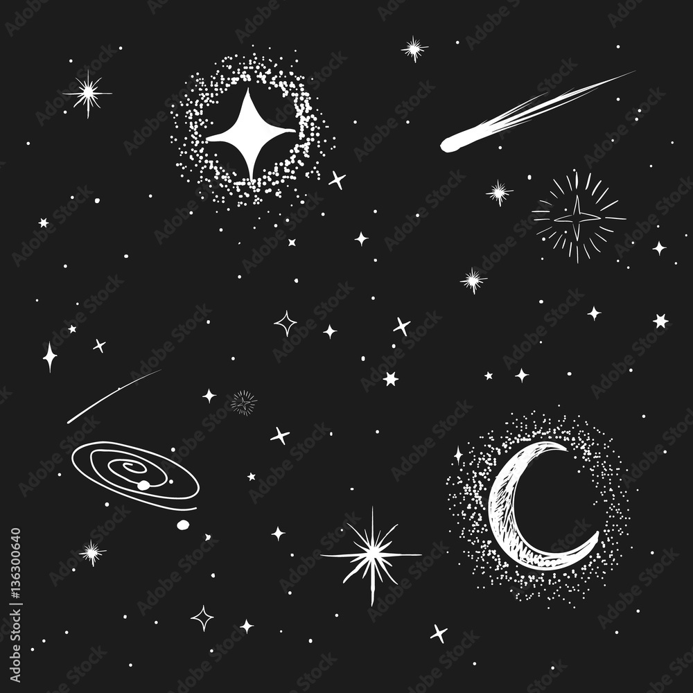 Canvas Prints collection of space objects
