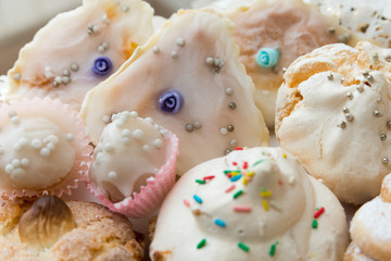Tray of traditional sardinian pastries