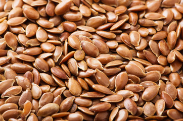 Flax seeds background texture