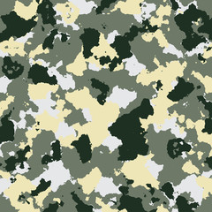 vector military camouflage pattern in green colors