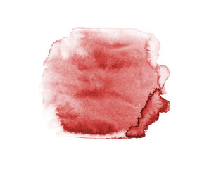 Red abstract background in watercolor style