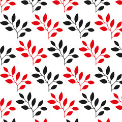 floral pattern with cute small leaves