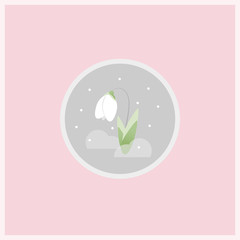 Spring flower icon
