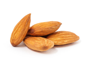 Almond isolated on white