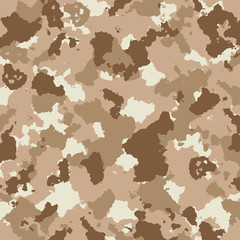 vector military camouflage pattern in brown colors