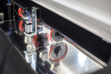 industry,  lamination, cutting, saw, machine, silver, reflection, cut, sheets, sheet