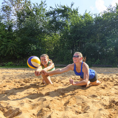 Kampf und Leidenschaft beim Beachvolleyball