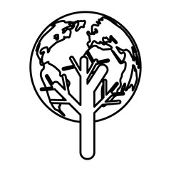 Save the world icon vector illustration graphic design