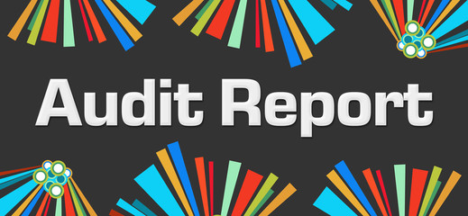 Audit Report Dark Colorful Elements 