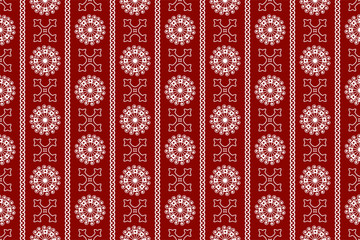 Red seamless vintage ornamental pattern. Vector illustration