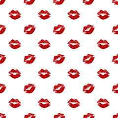 Pattern with colorful lips.Seamless vector valentines print.Textile texture for valentine's day  