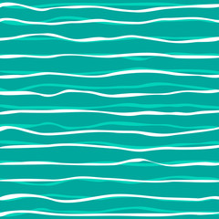 vector abstract background with waves in white and blue