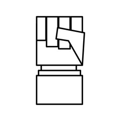 Hand gesture sign icon vector illustration graphic design