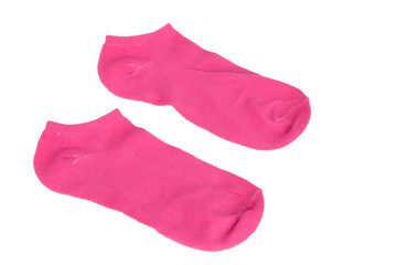 Sock on white background