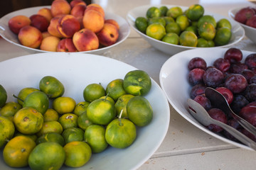 Fruits on the plate