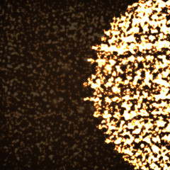 Abstract glowing background. Neon particles. Vector illustration