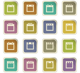 Calendar icons set