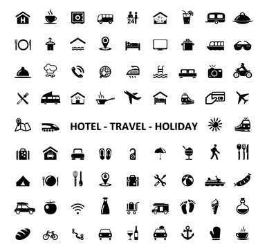 Icons Hotel Travel Holiday
