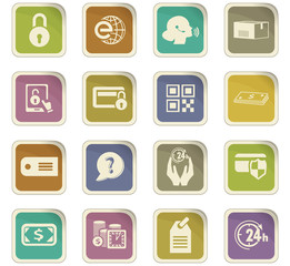 E-commerce icons set