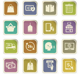 E-commerce icons set