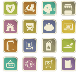 E-commerce icons set