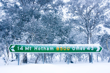 Obraz premium Mt Hotham in Winter