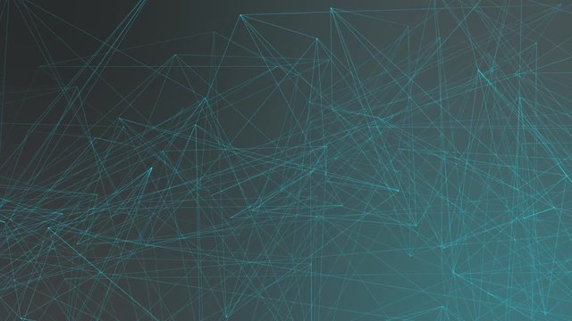 Bin&auml;re Zahlen Codes Bewegen sich im Raum mit Polygonen