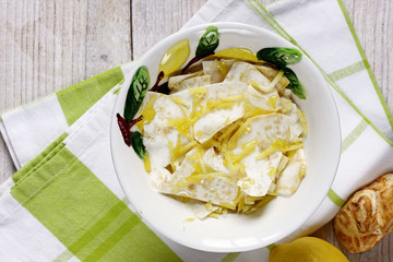 sedano rapa con scorzette di limone