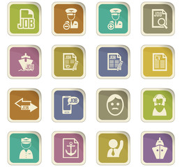 Job icons set