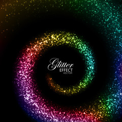 Magic glowing trail of particles.