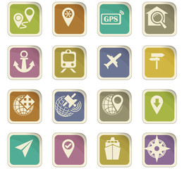 Navigation icon set