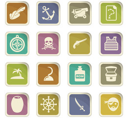 Pirates icons set
