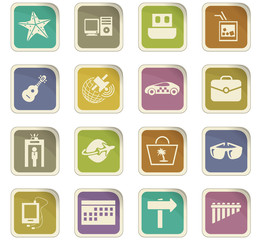 Travel icons set