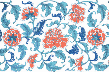 Traditional Chinese floral ornament