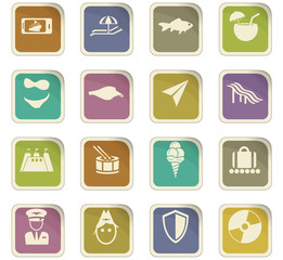 Travel icons set