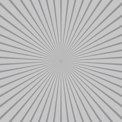 Obraz premium Gray sunbeams background. Vector illustration.