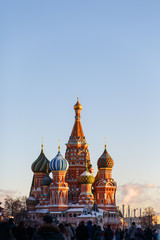 Temple with golden cupolas day