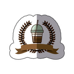 Coffee delicious drink icon vector illustration graphic design