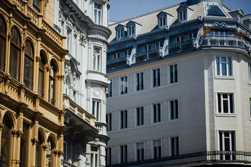Alte Architekturbeispiele im Stadtzentrum von Wien, Österreich