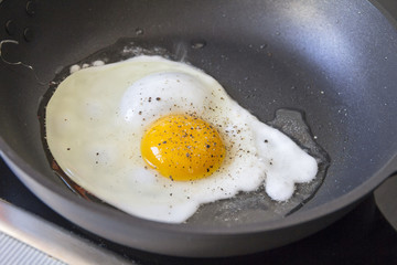 Fried eggs fried eggs in a pan