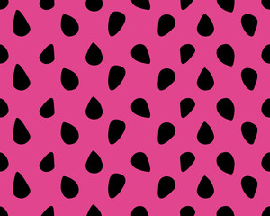 Dots and circles. Black on pink color