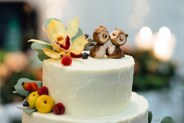 beautiful wedding decoration autumn wedding in orange colors