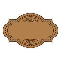 Vintage decorative frame icon vector illustration graphic design