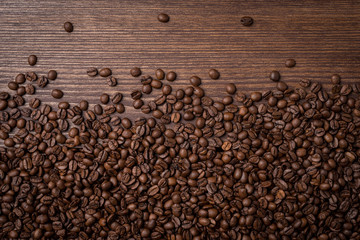 Coffee beans background