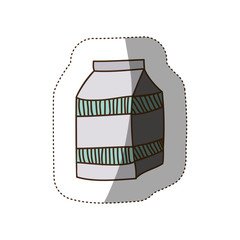 Box of milk icon vector illustration graphic design